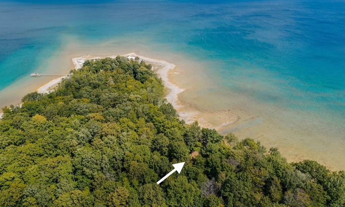 Traverse City Cottage | East Beach Cottage: Sandy | Secluded | 3 King Beds