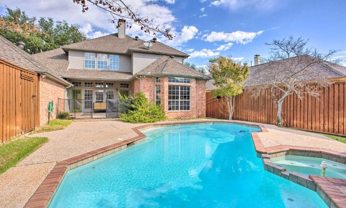 Plano House | Elegant Plano Home with Private Outdoor Pool!