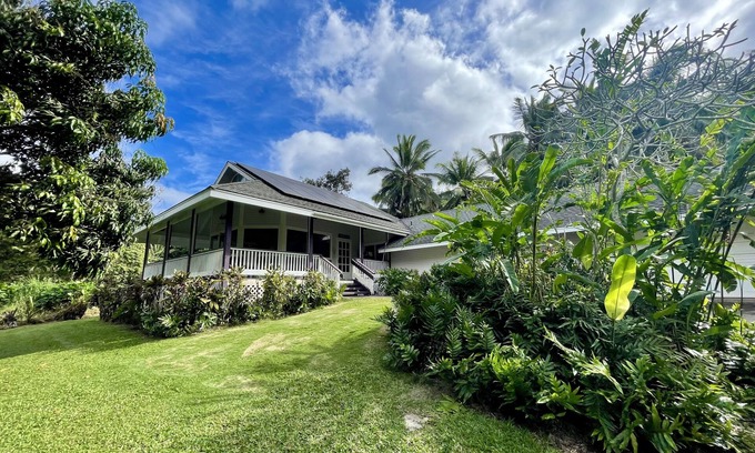 Kilauea House | Elegant Secluded Beach Estate Plantation in Moloaa Bay, Hi Kauai TVR 4180
