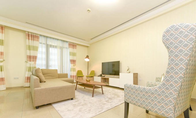 Al Sufouh 2 Apartment | Elegantly colored 2 BR stunning Sea Views
