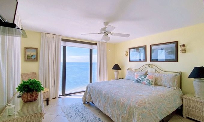 Crescent Beach Condo | Emerald Water & Sugar White Sand Awaits You! Beachfront Condo, Pool & Tiki Bar