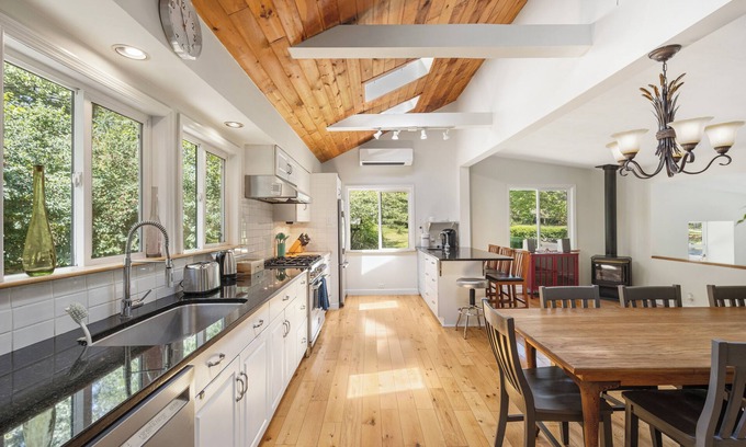 Accord House | Enchanted Retreat w/Cedar Hot Tub, Arcade Room, 7 Acre Private Woods & Fire Pit