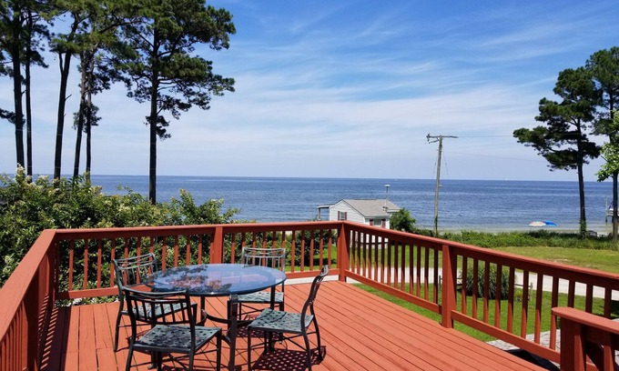 Grimstead House | Endless Chesapeake Bay Views. Rooftop Deck. Pets Stay Free.