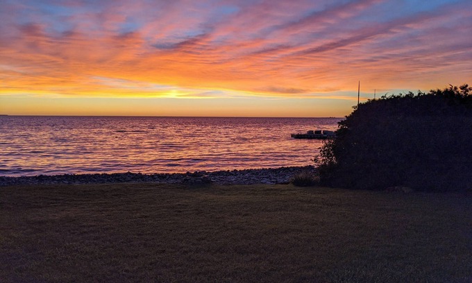 Sister Bay Cottage | Enjoy Your Own Private View Of Sister Bay Sunsets on the Waterfront