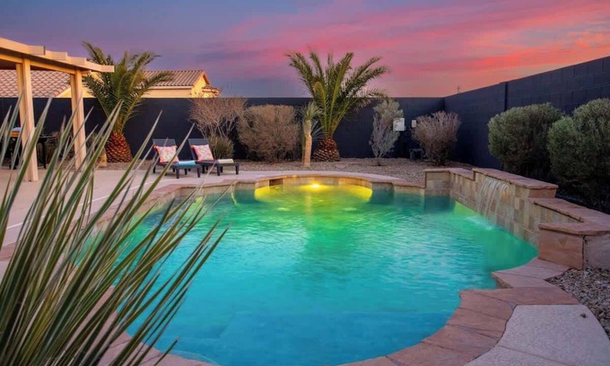 North Las Vegas House | Entertainment 5BR Haven - Hot tub, Pool + Games!