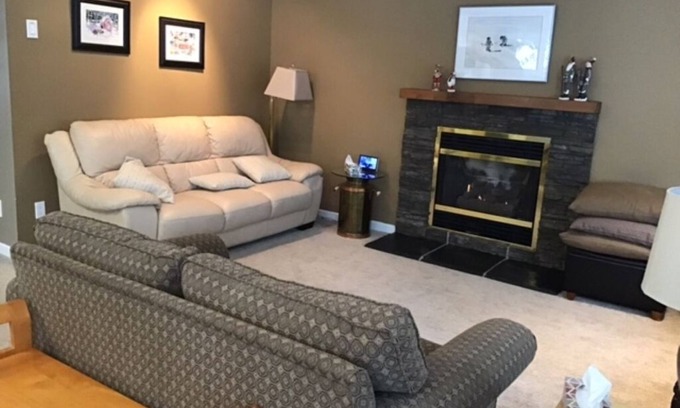 Silver Star Mountain House | Entire Chalet with Private Hot Tub and BBQ. Steps from the village and pond