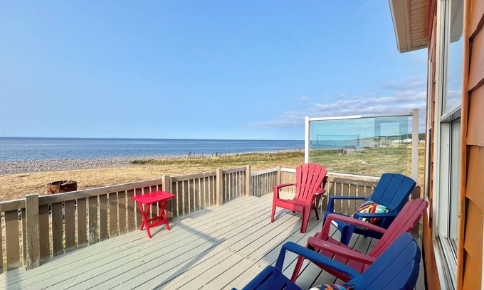 Grand Bank House | Escape to your private oasis in our ocean front home with breathtaking views.
