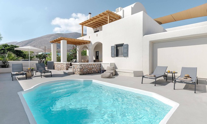 Kamari Villa | Escape View Villa with private pool & Sea view by Caldera Houses