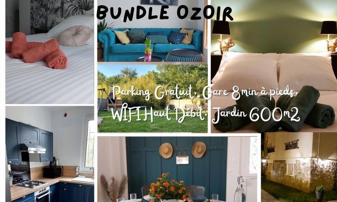 Ozoir-la-Ferriere House | Evasion Paris-disney, Parking Gratuit, Gare à 8 min à Pieds, Wifi, Jardin 600m2