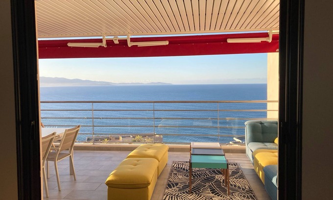 Ajaccio Apartment | Exceptional apartment, design, high standing….terrace with panoramic sea view