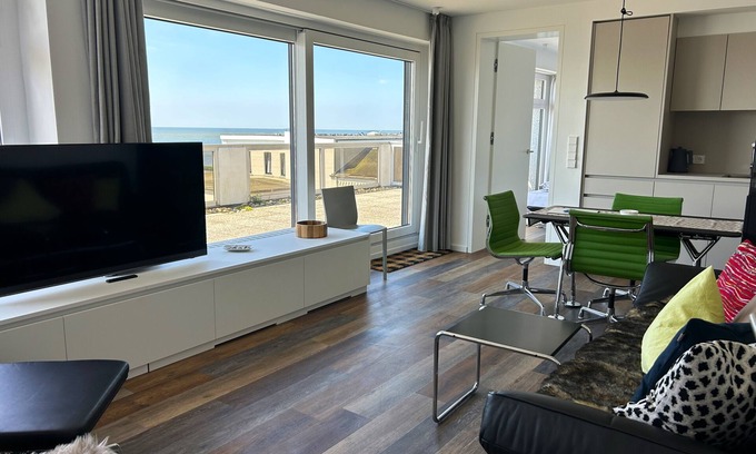 Norderney Apartment | Exklusive 2-raum-ferienwohnung Direkt Strand mit Einzigartigem Meerblick!