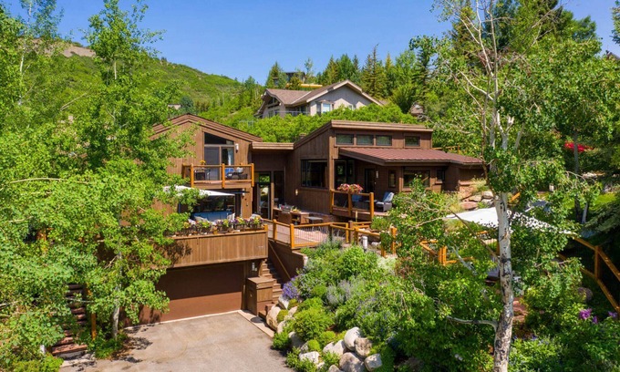 Snowmass Village House | Expansive Snowmass Mountain Views! Multi-Level Home w/Wood FP, Private Hot Tub & Garage Parking