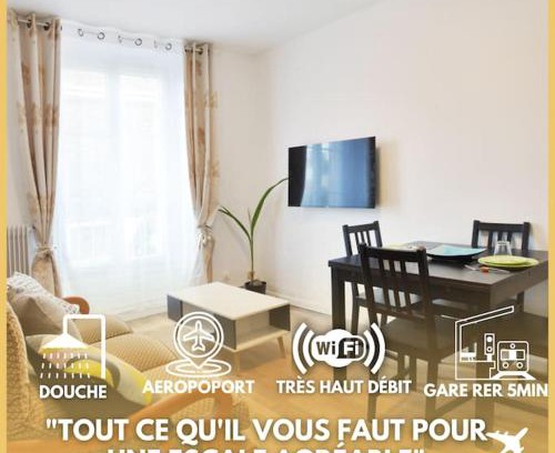 Juvisy-sur-Orge Apartment | F2 proche gare - 5min RER Orly 15min