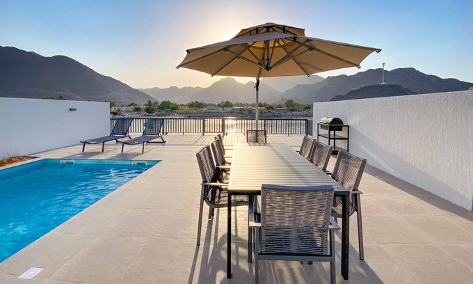 Sharm Villa | Facing Arabian Gulf and Mountain 4BR Villa|AsstRm|Outdoor Pool and BBQ Space,