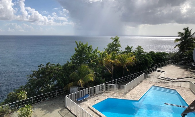 Schoelcher Apartment | FACING THE CARIBBEAN SEA WITH SWIMMING POOL AND ACCESS TO THE BEACH