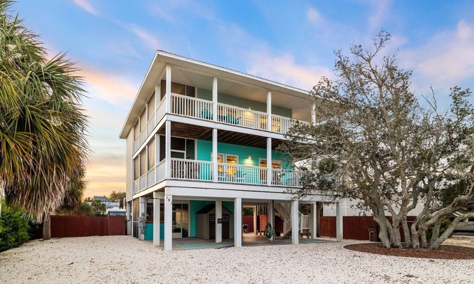 Indian Pass House | Fall Availability! Private Pool! Fenced Yard! Wrap Around Porches with Gulf Views! Shuffleboard!