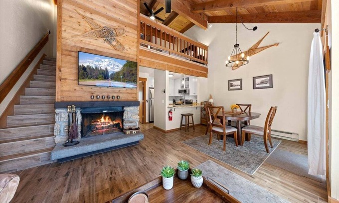 Tahoe Woods Condo | Family Enjoyment at Granlibakken Year round pool, sauna, hot tub