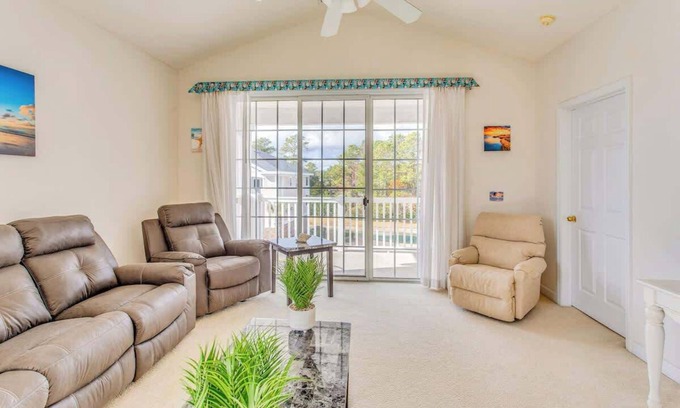 North Myrtle Beach Condo | Family-Friendly Condo at Barefoot Resort - Beach, Golf & Balcony - 3rd Floor