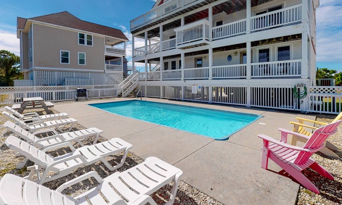 Wind Over Waves House | Family-Friendly Home with Free WiFi, Private Pool/Hot Tub, & Sound Access
