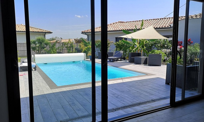 Mios House | Family home with swimming pool, terrace and enclosed garden