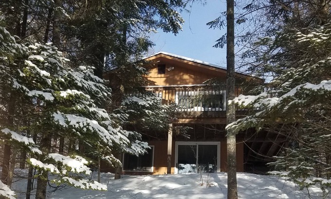 Outing Cabin | Family/pet friendly. Gorgeous views from this stunning wooded lot.