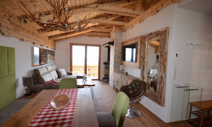 Albeck Apartment | Fantastic luxury chalet: valley & mountain views with sauna & fireplace, fully equipped