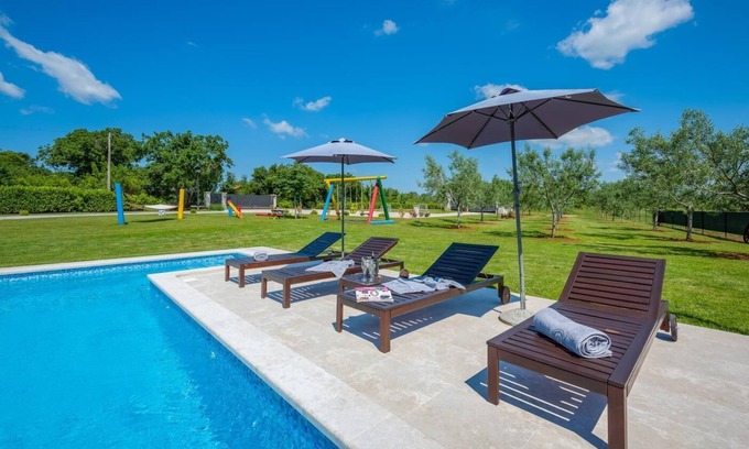 Marcana House | Fantastic villa with private pool and children's playground