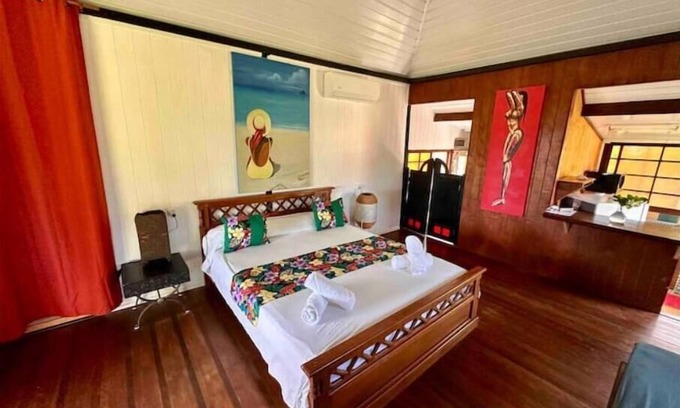 Moorea-Maiao House | Fare Miti vue sur le Lagon Avec Plage Privée