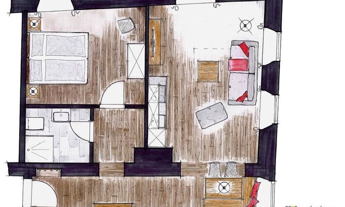 Unterammergau House | Ferienwohnung Enzian - Gasthof Stern