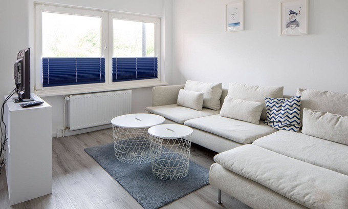 Schillig Apartment | Ferienwohnung Küstenwind, Fussläufig vom Strand, Wlan, Eigene Terrasse, Sky