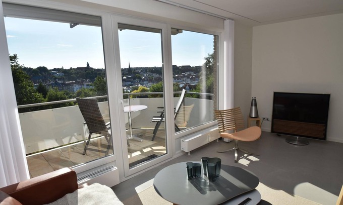 Flensburg Apartment | fewo1846 - FördeView/Luxurious 3 room apartment with balcony and harbor view