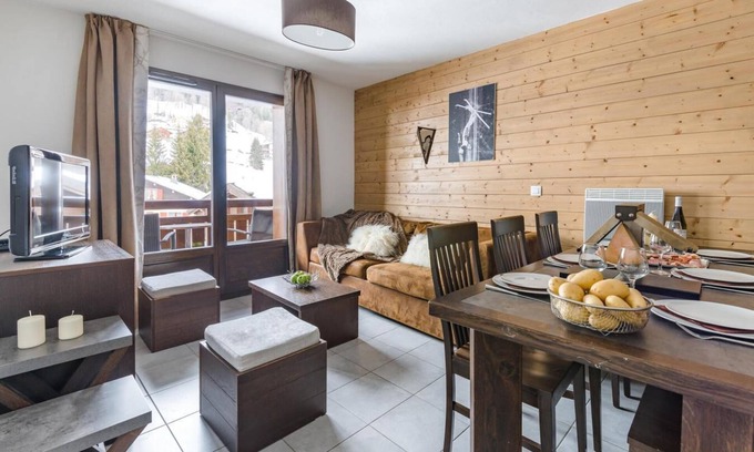 Les Gets Apartment | Fitness, swimming pool, sauna, hammam, terrace, balcony, tv, ski locker, 46-49m², Les Gets