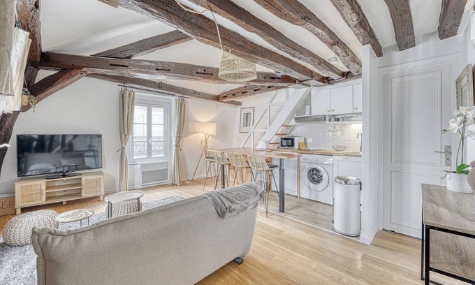 Paris City Center Apartment | Flat Standing Cosy with a Seine view