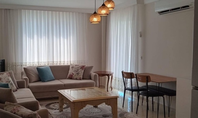 Mahmutlar Apartment | Flat w Pool and Sea-view Balcony, 1 min to Beach