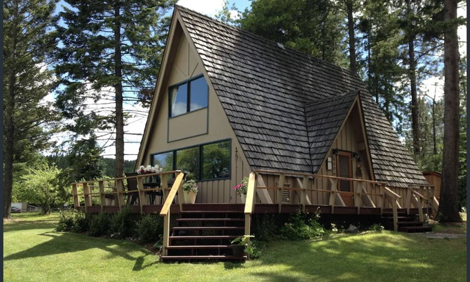 Lakeside Cabin | Flathead Lake Front A-Frame Cabin