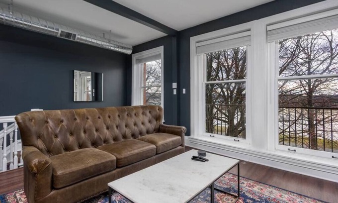 Harrisburg - Hershey Apartment | Flats on Front - Riverfront Gem, Fast Wi-Fi, 3F