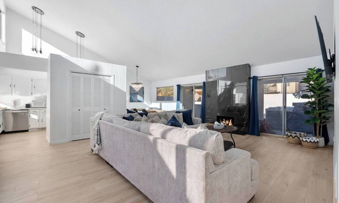 Northeast Heights House | Foothills Retreat with Hot Tub and Courtyard!