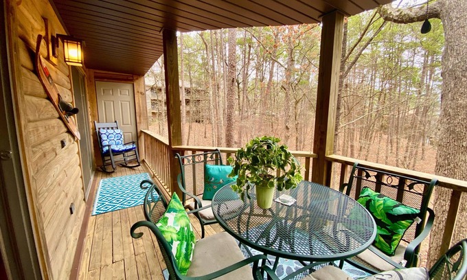 Mount Ida Condo | Forest Retreat Condo, lower level, close to Spa, pool, and lake. We want you!