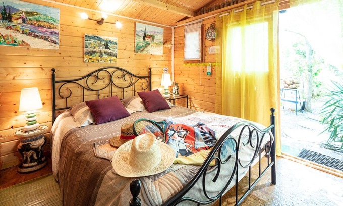 Durfort-et-Saint-Martin-de-Sossenac House | Cabin ZEN room with private garden