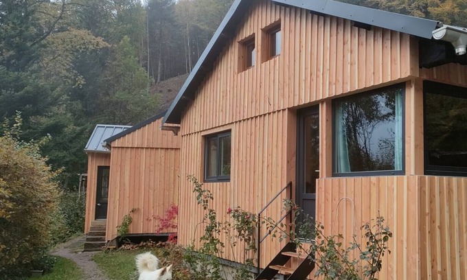 Sainte-Marie-aux-Mines Ski Chalet | Chalet 'La Fourmi Et Son Bain Nordique' with Wi-Fi