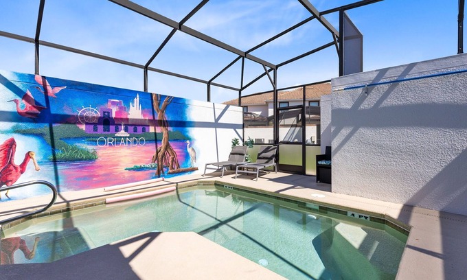 Davenport Apartment | Free waterpark, private heated pool near Disney