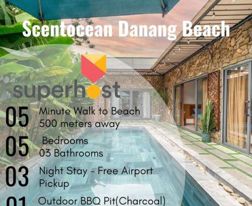 Tho Quang Beach Villa | FreePickUp Pool 5 BRs Villa,5 Mins Walk to Beach