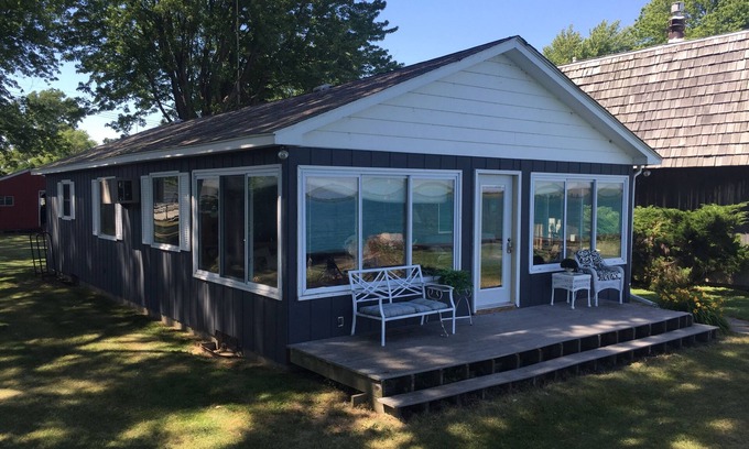 Harsens Island Cottage | Freighter Channel Riverfront Paradise!