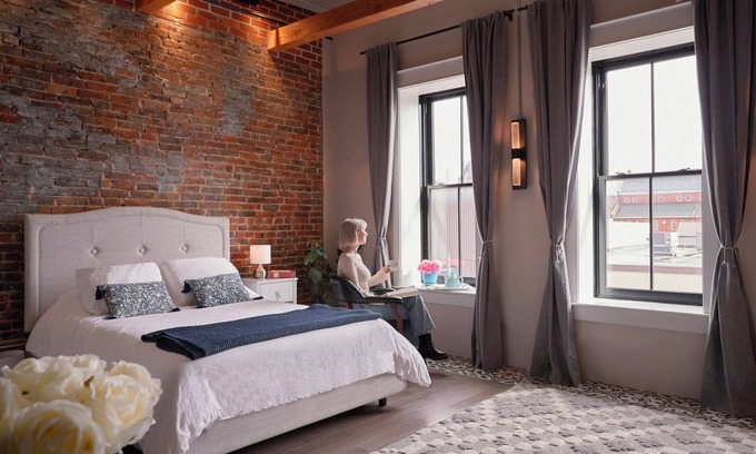 Belleville Apartment | French Inn in Downtown Belleville , right above our charming French Bistro