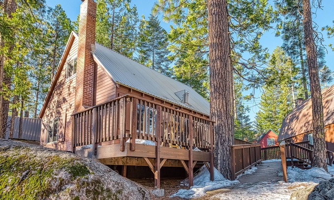 West Village House | Friendly cabin-style home with private gas grill, wood-burning stove, & deck