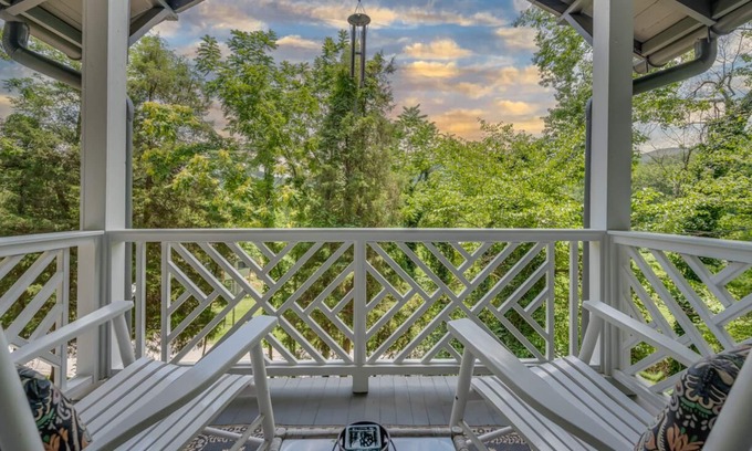 Lake Lure Cottage | Full Bloom: Lake Cottage with Hot Tub, Walkable to Lake Lure Beach, Marina and Chimney Rock Village!
