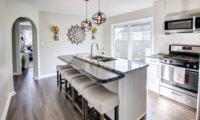 Port Clinton House | Fully remodeled 2BR! Pet Friendly Walk to beach-1 block; mins. to Cedar Point!