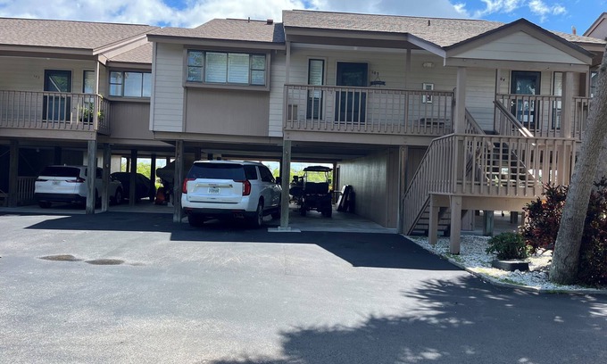 Bokeelia Condo | Furnished 2-bedroom condo in Bokeelia with, boat dock, pool, storage unit, etc.