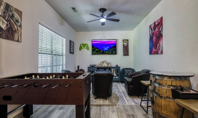 Sevierville Cabin | Game Room-Hot tub-Fire pit-Dog friendly