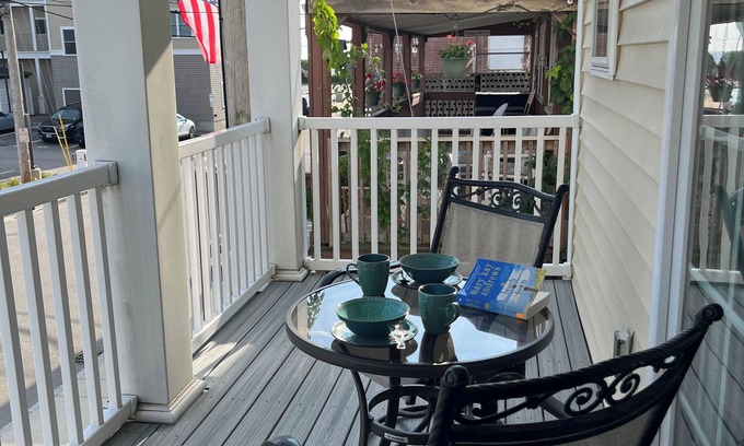 Hampton Condo | Garage, Steps to Ocean Blvd. 2BR-3 Beds-2Bath Condo, Parking for 2, Balcony